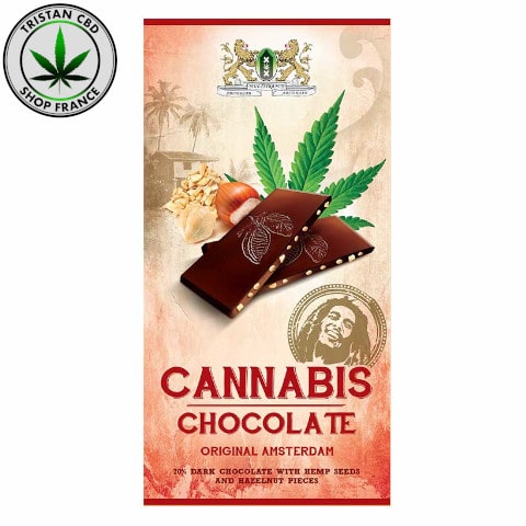 Tablette Chocolat CBD Noir & noisettes | tristancbd.com®