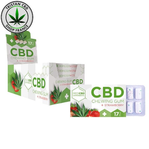 Chewing-gum 17mg CBD et Fraise | tristancbd.com®