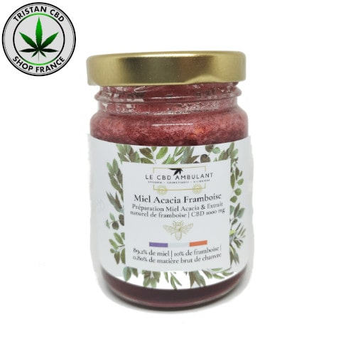 Epicerie CBD Miel Framboise BIO | tristancbd.com®