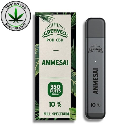 E-cigarette Jetable CBD Greeneo Anmesai| tristancbd.com®