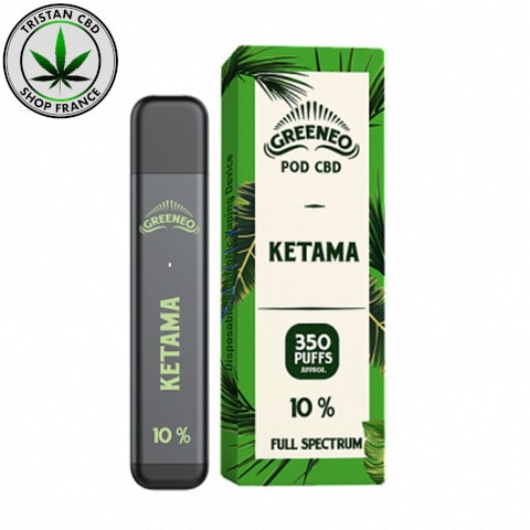 E-cigarette Jetable CBD Greeneo Ketama| tristancbd.com®