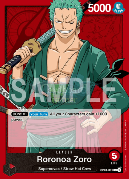 OP01-001 Roronoa Zoro Leader