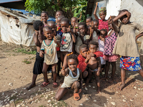 Children on Tasso island, Sierra Leone