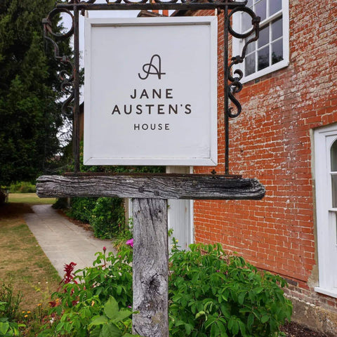 Jane Austen's house sign