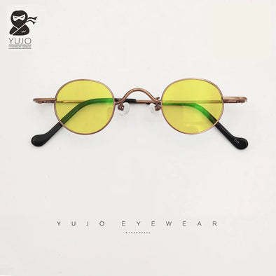 Yujo Round Small Acetate Polarized Sunglasses C2 / China