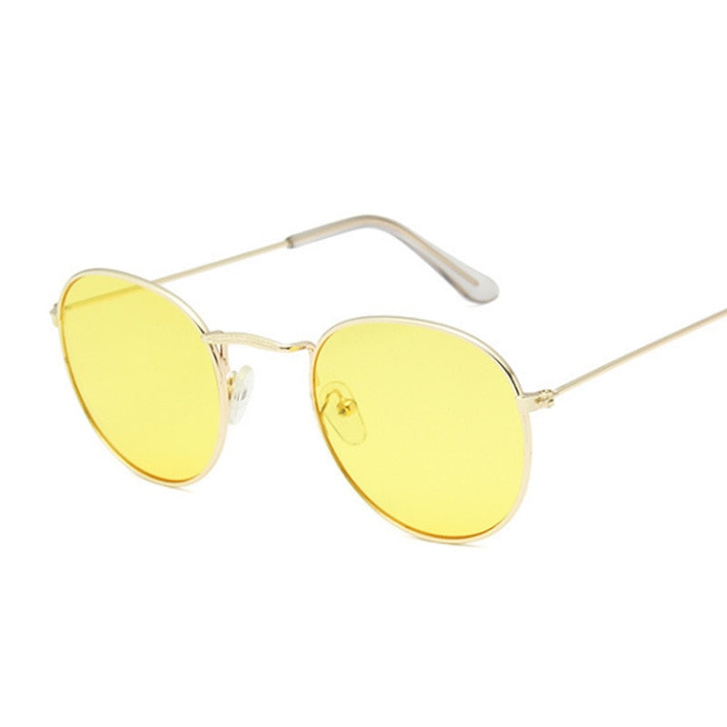 Classic Retro Small Round Sunglasses Woman Vintage Brand Designer Mir Jollynova 