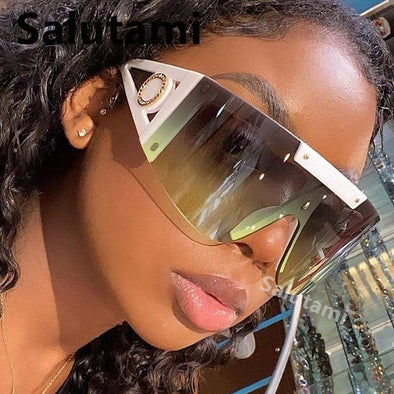 46167 Square Large Frame Luxury Brand Sunglasses Men Women Fashion Uv400  Glasses