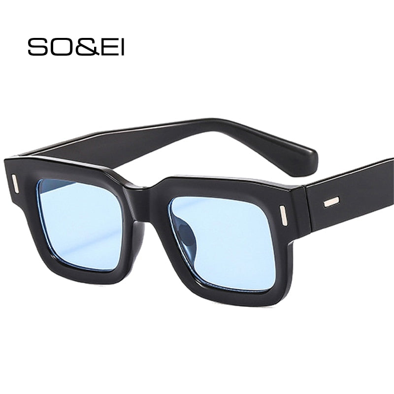 Vintage Square Sunglasses Women Black Rectangle Sun Glasses for Men Cl –  Jollynova