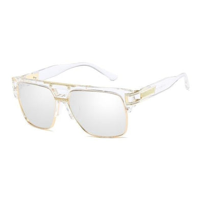 Gold V Trendy Luxury Square Retro Classic Casual Fancy Aviator Sunglas –