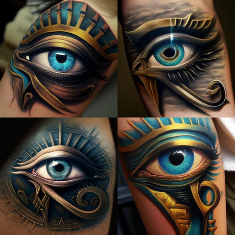 50 Eye Of Horus Tattoo Designs For Men  Egyptian Hieroglyph Ink