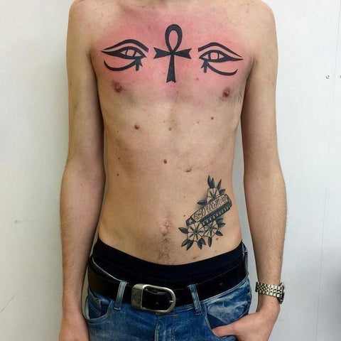 Tattoo Artist kind of messed up the ankh symbol Is it very noticable If  so can it be somehow fixed My only idea would be making a sleeve out of  it later