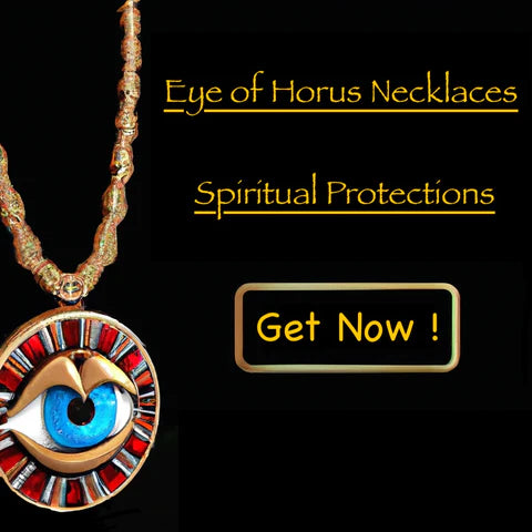 buy button eye of horus necklace pendant