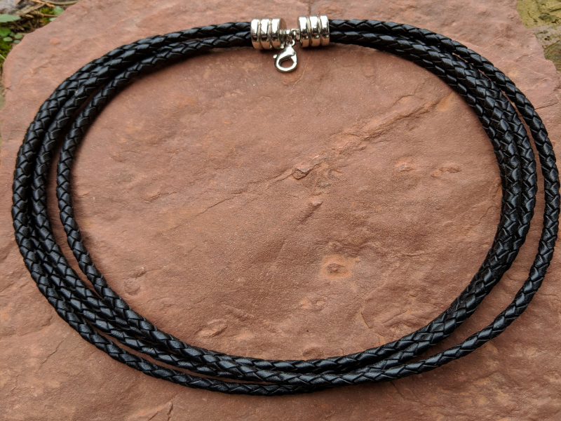 Multi-Strand Black Braided Leather Necklace – Shop Laura Ingalls Designs