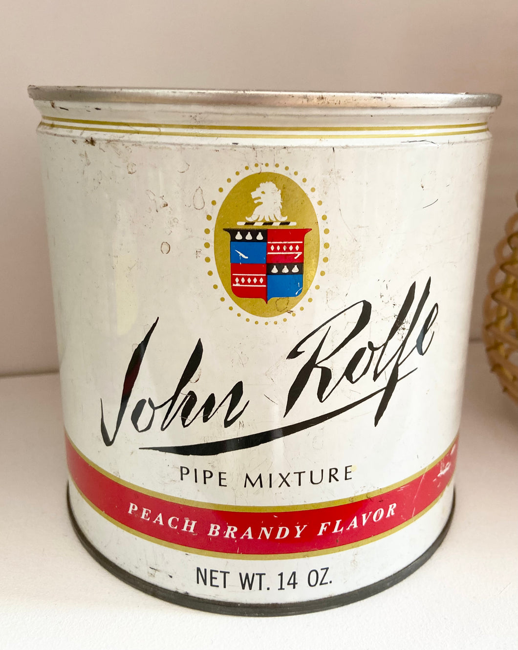 Vintage John Rolfe pipe mixture tin