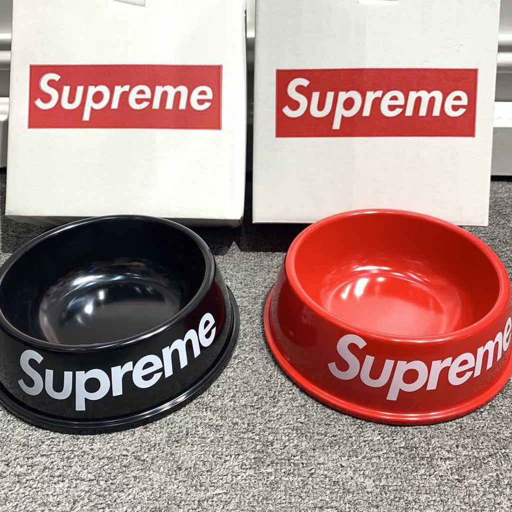 消費税無し Supreme Diamond Plate Dog Bowl Red santaritasericita.com.br