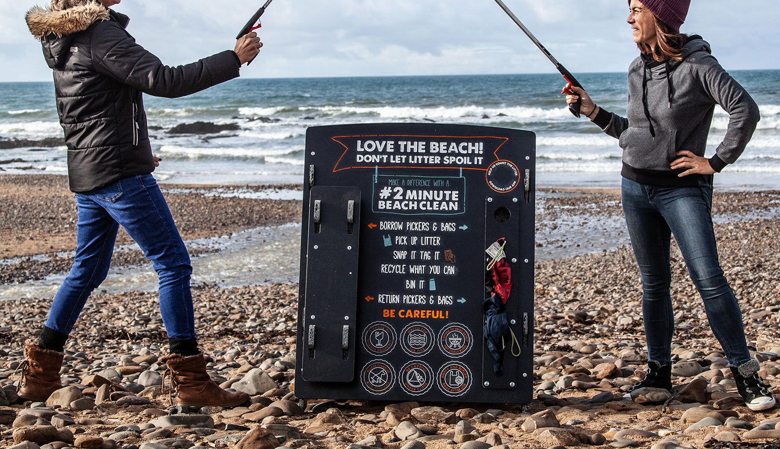 2 Minute Foundation Litter Picking stations around the UK