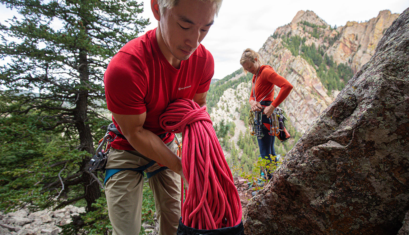 Montane red dart base layer as part of red nose day comic relief red collection