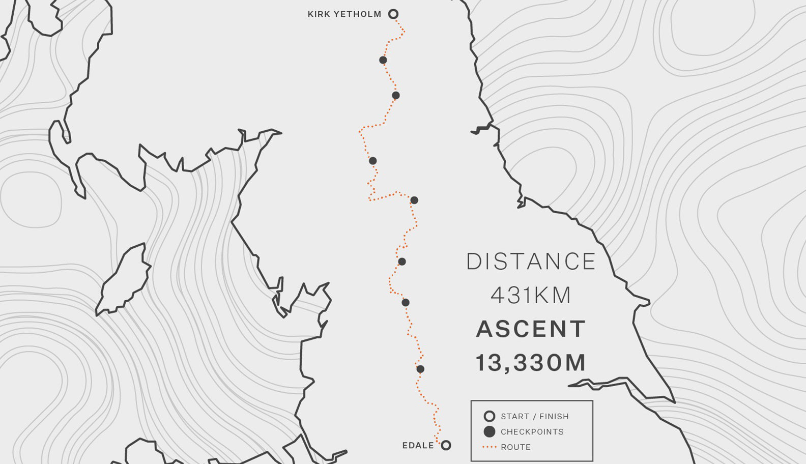 winter spine race route
