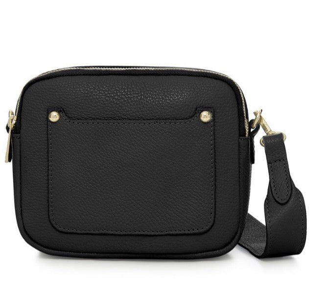 Zara Leather Crossbody Bag - Black – Tarelle