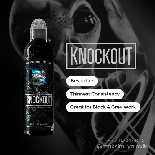 Knockout Black Tattoo Ink for the EU