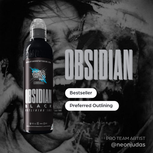 Obsidian Black Tattoo Ink For the EU