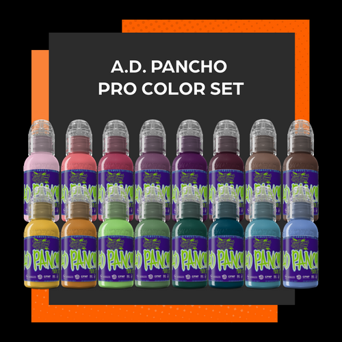 A.D. Pancho Pro Color Tattoo Set