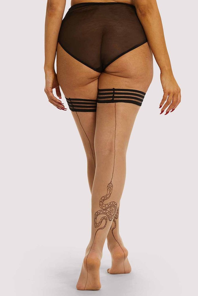 SPANX Side Seam Fishnet Nude 1807 - Free Shipping at Largo Drive