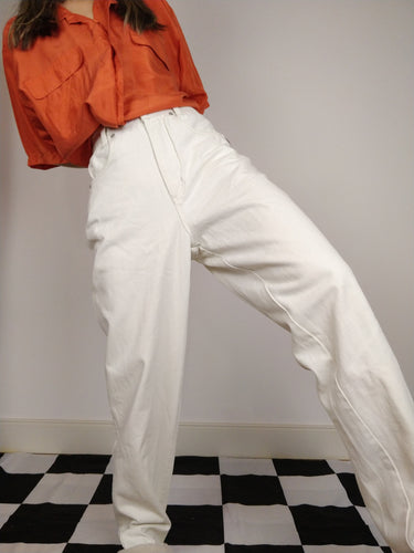 Best 25+ Deals for White Vintage High Waist Pants