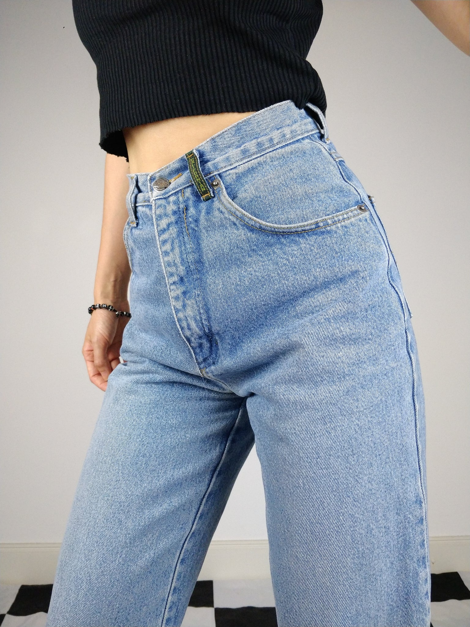 sensor Bibliografie Gezamenlijk The California Jeans | Vintage high waist blue denim mom jeans pants X –  The Vintage Takeaway