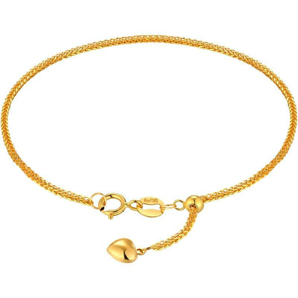 Brass 18k Rose Gold Nakshatra Chain Anklet For Women – ZIVOM