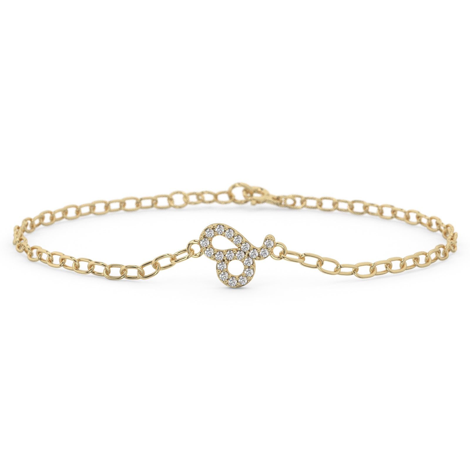  Leo Pave Zodiac Bracelet 