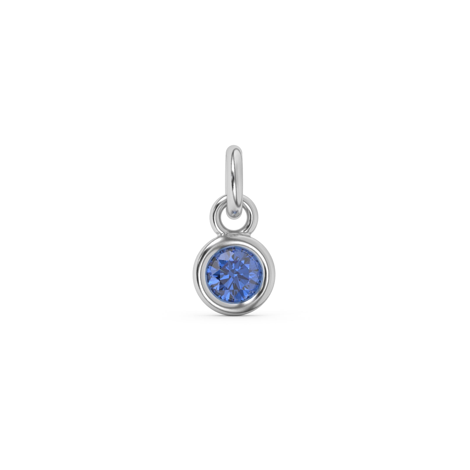  September Birthstone Charm | Sterling Silver 