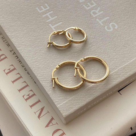 gold bold hoops