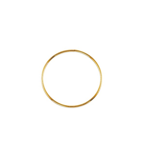  Large Dainty Hoops | 10k Yellow Gold 