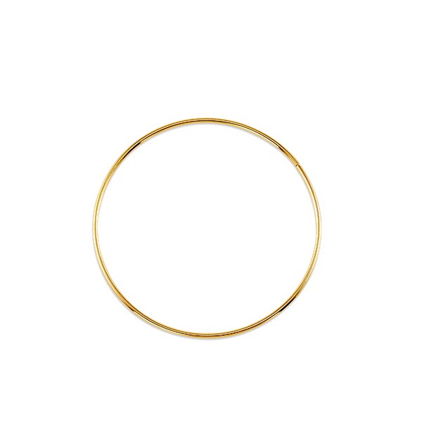  XL Dainty Hoops | 10k Yellow Gold 