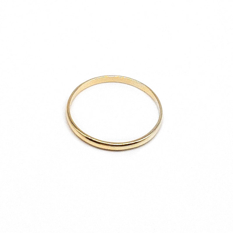  Minimal Band Ring | 10k Yellow Gold 