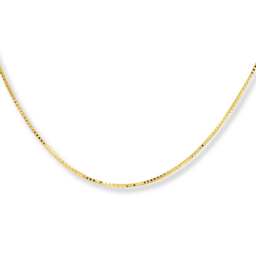  Dainty Box Chain Necklace 