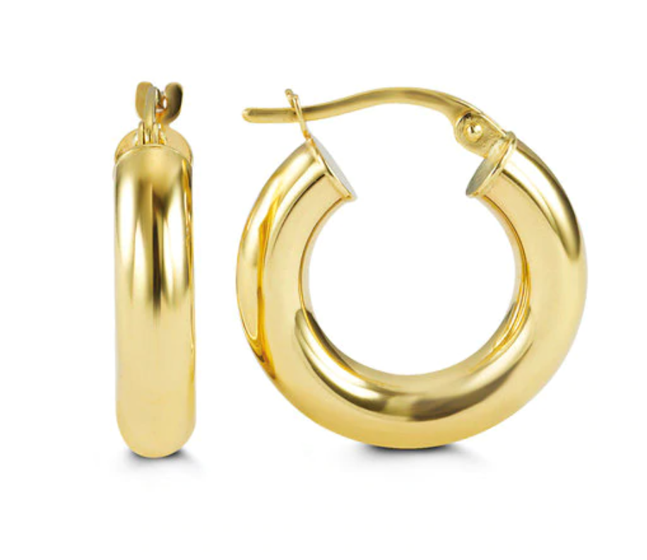  Small Bold Hoops | 10k Yellow Gold 