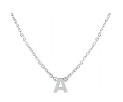  Single Initial Dainty Necklace 