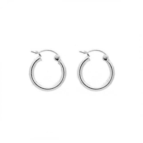  Small Silver Bold Hoops 