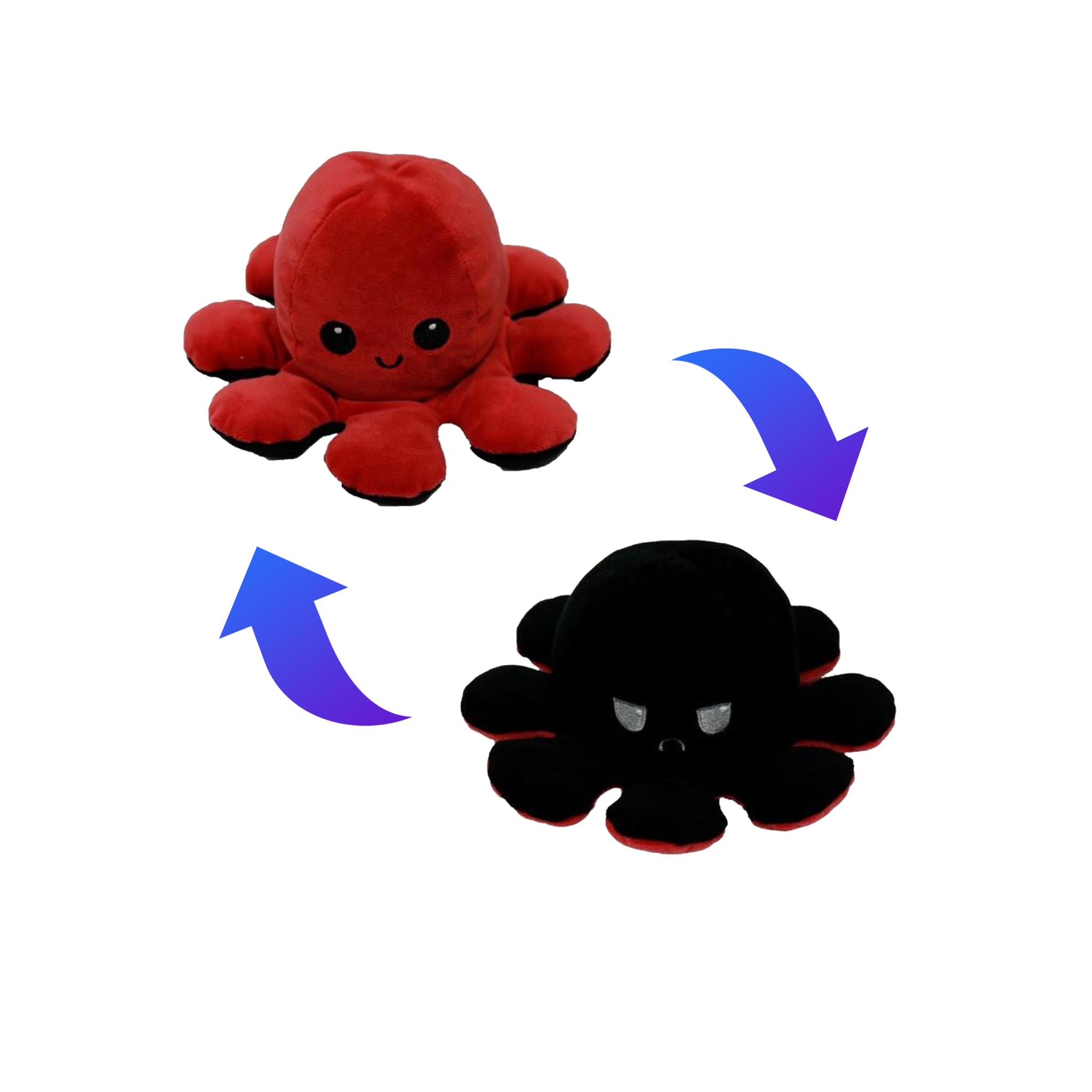 mood octopus red and black