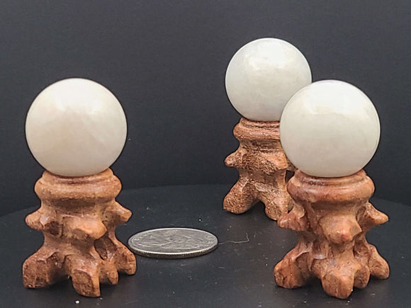 Small to Medium Moonstone Spheres