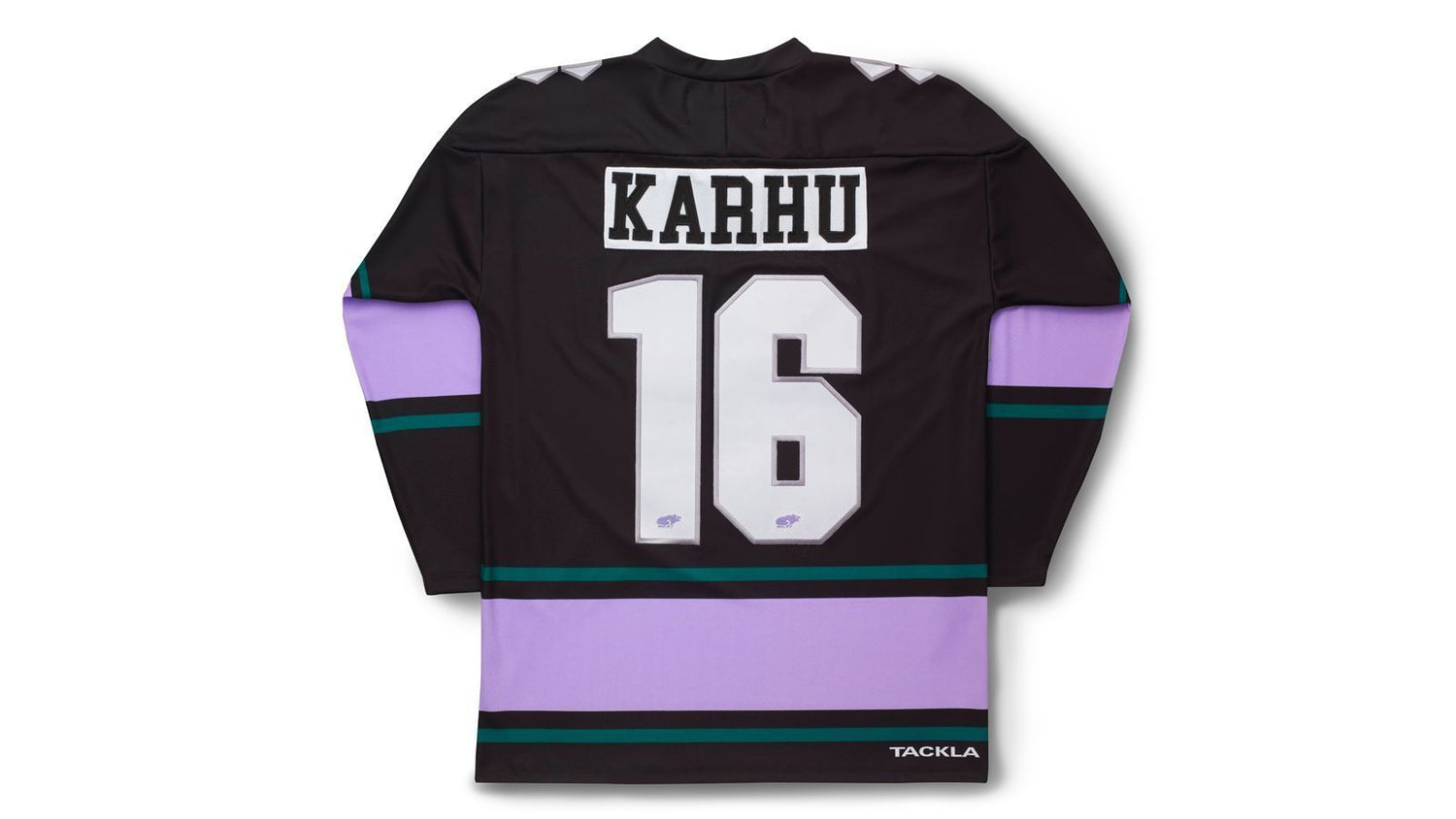 black and purple jersey