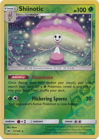 POKEMON Sun & Moon Card SHELLDER - 33/149 - REVERSE HOLO