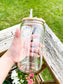 Clear Glass Can Cup