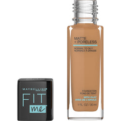 Maybelline Fit Me Matte + Poreless Liquid Foundation Makeup, Golden Caramel, 1 fl. oz.-CaribOnline
