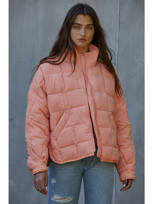 Turtleneck Padded Jacket - Elle's Boutique LLC