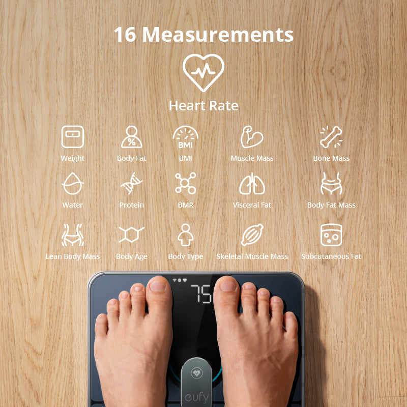Bluetooth Body Fat Scale,Smart Scale Bathroom Digital Weight Scale with iOS  Android APP, Unlimited Users, Auto Recognition Body Composition Analyzer  Fat, BMI, BMR, Muscle Mass,Black 
