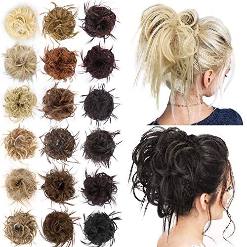 AISI BEAUTY Tousled Updo Hair Pieces Messy Bun Hair Scrunchies Extensions Hair Pieces and Ponytails Hair Extensions for Women (6AH88) - hopeschwing