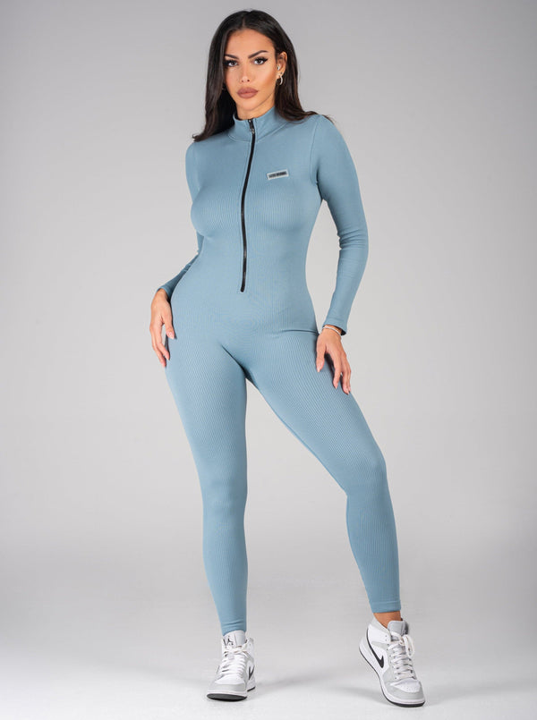Pronovias Essential 2430 Navy Blue Long Sleeve Jumpsuit HK | Designer  Bridal Room